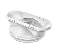 Conector de manguera de aire acondicionado plano portátil con sello mejorador, adaptador de manguera de aire acondicionado para extensión de escape, conector de boquilla plana