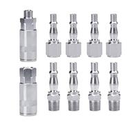 Conector de manguera de aire de 1/4 pulgadas para manguera de aire, acoplador, piezas neumáticas de liberación rápida para herramientas neumáticas