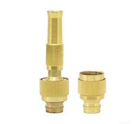 Conector de manguera de aleación de aluminio con boquillas 4/6 para riego de jardín y limpieza de vehículos, con potente salida de agua y múltiples modos de pulverización (1)