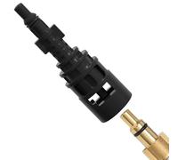 Conector de manguera de alta presión, adaptador para manguera de jardín a alta presión, convertidor accesorio acoplamiento rápido jeringa de agua para césped jardín terraza