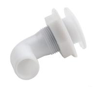 Conector de manguera de bomba de sentina de 90 grados hecho de nailon diseñado para evitar fugas y un funcionamiento fiable en tu barco (blanco)