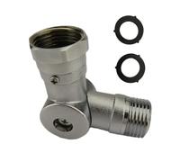 Conector de manguera de diseño compacto - Manejo conveniente Adaptador rotativo de latón | Accesorios de metal ajustables de 180 ° y 360 ° para la limpieza de la piscina para lavar el riego del patio