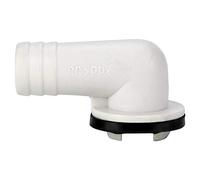 Conector de manguera de drenaje de aire acondicionado Right-angel Codo con anillo de goma, unidad de aire acondicionado mini-split y unidad de aire acondicionado de ventana