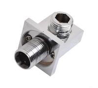 Conector de manguera de ducha de latón cromado moderno | Codo de ducha de latón, conector de salida de pared, accesorio de ducha cromado, adaptador de manguera G1/2