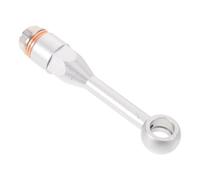 Conector de manguera de freno 7,5 CM acero inoxidable plata | Extensión hidráulica para vehículos, unión sellada y firme, apto para reparar líneas de freno, mejora el frenado