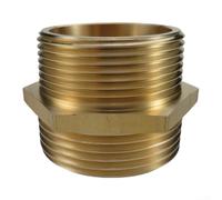 Conector de manguera de fuego de latón 1-1/2 NPT macho a 1-1/2 NST NH macho boquilla hexagonal para uso en líneas de suministro de agua del departamento de bomberos