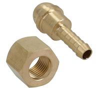 Conector de manguera de gas de soldadura 1/4 con rosca 3/8 BSP para diestros, 1 unidad