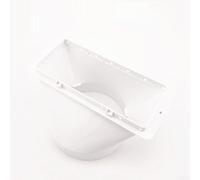 Conector de manguera de interfaz de conducto de escape para aire acondicionado portátil Haier adecuado para manguera de escape de CA móvil y placa de kit de marco (interfaz plana de 130 mm)