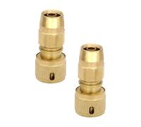 Conector de manguera de jardín de 3/8 pulgadas, conector de manguera de agua para jardín, riego profesional rápido, acoplamiento de riego de latón resistente