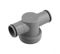 Conector de manguera de junta en T para Intex para piscinas Coleman de 1.5 a 1.25 pulgadas, adaptador de bomba de filtro de arena, accesorio de piscina de plástico gris