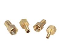 Conector de manguera de latón, 6/8/10/12/14/16/19mm, cola de púa, 1/8 ", 1/4", 3/8 ", 1/2", 3/4 ", 1", conector adaptador de acoplador de cobre de hilo femenino Standard Pipe Thread(6-02)
