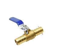 Conector de manguera de latón de 16 mm y 19 mm for grifo de agua, válvula de bola de metal, conector rápido for grúa, válvula de control de aire y aceite.(19MM)