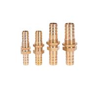 Conector de manguera de latón de 4/6/8/10 mm con mamparo y espiga for manguera(10mm)