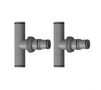 Conector de manguera de piscina de 38 mm y 32 mm con diseño de conector en T para una filtración eficiente de piscina y compatibilidad con calentadores (1.5 a 2 1.5 pulgadas)