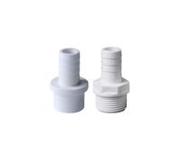 Conector de manguera de plástico, 6mm, 8mm, 10mm, 12mm, cola de púas, 1/2 ", 3/4", conector de rosca macho BSP, adaptador de acoplamiento de junta, accesorios de tubería, 1 Uds.(16MM-20MM)
