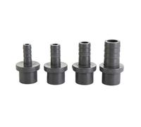 Conector de manguera de PVC de 20/25/32 mm a 5/8/10/12/14/16/20 mm, conector rápido, adaptador de junta de pagoda de plástico rígido, accesorios de tubería, 4 unidades(Gray,O.D 25-12mm)