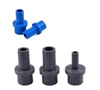 Conector de manguera de PVC de 5 piezas de 20 mm, 25 mm, 32 mm a 5/8/10/12/14/16/18/20/25 mm, accesorios de riego for jardín, tubo rígido de plástico, junta de pagoda.(Outer Dia 20mm-10mm,Blue(5Pcs))