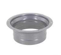 Conector de manguera de ventilación de aire de metal de 410 pulgadas, brida redonda con hoja galvanizada antioxidante y agujeros de montaje de tornillo para una fácil fijación (120 mm)