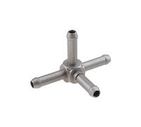Conector de manguera en T for refrigerante de aluminio, acoplador de conector de tubería de agua apto for Caddy Fit for Golf Fit for Polo Fit for Touran Fit for Audi A3 S3 Fit for Skoda Fit for Seat 6