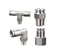 Conector de manguera neumática de acero inoxidable 304, conector de tubo de aire PCF PL PLF PB de 1/8, 1/4, 3/8 y 1/2 BSP, de liberación rápida, 1 unidad(6mm-M5,PC)