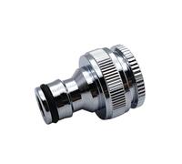 Conector de manguera para grifo 1/2" 3/4" Male Female Thread Nipple Connectors Copper Nickel Plated Silver(1I2 to 3I4 F-Thread)
