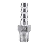 Conector de Manguera Racor de Tubería Adaptador SS304 Acero Inoxidable Adaptador Rosca BSP Macho (1/8 * 8mm)