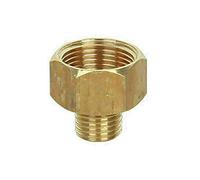 Conector de manguera reductora de latón para lavado a presión, hembra/macho, 22 mm, 18 mm, 14 mm a 14 mm, 18 mm, 22 mm, hembra/macho roscado plano (22 mm F a 14 mm M- plano)