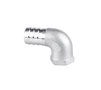 Conector de manguera SS304 de 90 grados inoxidable (DN15 x 8 mm, 12 mm, 15 mm, 20 mm, 25 mm, 32 mm)