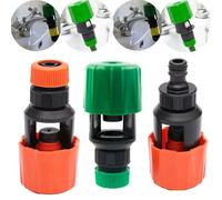 Conector de manguera Universal for grifo, adaptador de tubería de agua for riego de jardín, cocina, acoplamiento rápido, piezas de conexión reutilizables(103C)