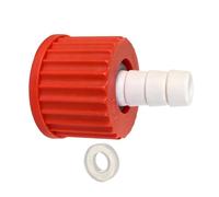 Conector de mantenimiento de equipos en PBT con salida recta, GL25 | Accesorio roscado de 180C para interfaces de servicio de laboratorio