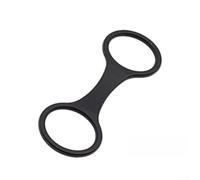 Conector de máscara de esnórquel, 3 hebillas de silicona, soporte de tubo de buceo, 8 sujetadores seguros, estabilidad anticaída, deportes acuáticos de natación (negro)