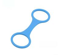 Conector de máscara de esnórquel, 3 hebillas de silicona, soporte para tubo de buceo, 8 cierres seguros, estabilidad anticaídas, deportes acuáticos de natación (azul)