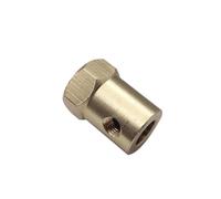 Conector de metal del motor, acoplamiento de precisión, 1 PCS Diámetro del acoplamiento del eje de latón hexagonal del motor 3MM 4MM 5MM 6MM 7MM 8MM(6mm)
