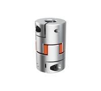 Conector de metal del motor, acoplamiento de precisión, 1 pieza D25L30 Acoplador de dos mandíbulas Aluminio Ciruela Acoplamiento de eje flexible Paso a paso 5/6/6.35/8/10/12/12.7/14 mm(10x12.7)