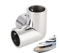Conector de montaje de pasamanos - Pasamanos marino de acero de 3 vías de 3 vías - Heavy Dudy Pipe Hand Rail Tee | Para barandillas de barco, valla de muelle, camping, aventura diaria, viajes, viajes