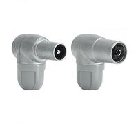 Conector de montar "CEI", acodado y blindado Ø5...6,9mm KIT macho+hembra - TELEVES 437610