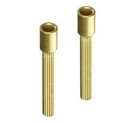 Conector de núcleo de válvula de mango de grifo de cobre, paquete de 2 unidades de vástago de grifo, mango de ducha, tubo de extensión no se oxida fácilmente para duchas, baños (5 cm)