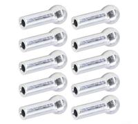 Conector de ojal de cable de gimnasio, 10 unidades, tapón de terminal de cuerda de alambre de 5 mm y 6 mm para sistema de polea, kit de reparación de extracción lateral (5 mm)