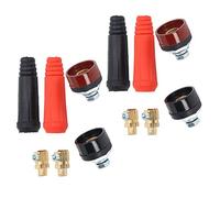 Conector de panel de cable de soldadura de 12 piezas, juego de conectores de cables de soldador, juego de enchufe de ajuste rápido para accesorios de máquina de soldadura