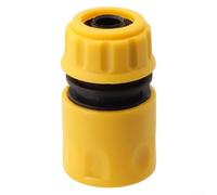 Conector de parada de agua de liberación rápida para manguera de jardín de 12 mm, accesorio de polipropileno para grifos, tuberías de agua, resistente a la temperatura, amarillo