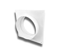 Conector de pared redondo de PVC, sistema de entrada de aire, diámetro 125 mm