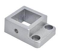 Conector de perfiles de aluminio con base fija, soporte angular cuadrado de 1 vía para el de canales de perfiles de aluminio, diseño de ranura resistente para un ensamblaje
