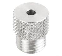 Conector de perforación de 3 a 10 mm para ayuda de tacos M14, cable de perforación precisa para evitar desviaciones en la perforación de madera, guía de perforación para Pocket Hole Jig, plata, 1