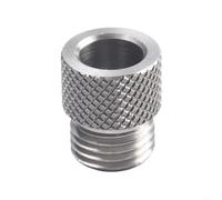 Conector de perforación de 3 a 10 mm para ayuda de tacos M14, cable de perforación precisa para evitar desviaciones en la perforación de madera, guía de perforación para Pocket Hole Jig, plata, 1