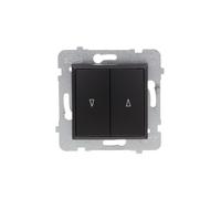 Conector de persiana con bloqueo mecánico negro ARIA LP-7UB/m/33