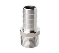 Conector de pezón for instalación de tuberías, 1 pieza de acero inoxidable 304, 1/8 "1/4" 3/8 "1/2" BSP, rosca macho x Acoplamiento de pagoda(DN8X13MM)