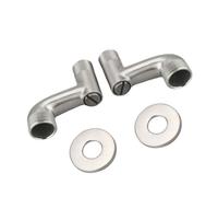 Conector de pie curvado de ancho montado en la pared, válvulas de ángulo ajustable, conector de tubo de ducha, accesorios de baño, adaptador de grifo de ducha