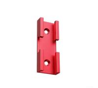 Conector de pista en T de aluminio para carpintería, conducto de intersección de pista cruzada, color rojo, 80 mm de longitud, accesorio de herramienta de mano portátil ligero para montaje de