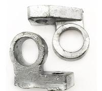 Conector de Poste de Batería con Codo Metálico, Terminal Eléctrico para Batería, 1 Par, Fácil Instalación y Alta Durabilidad - Construcción Resistente, Compatible con Triciclos y