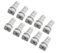 Conector de prensaestopas con construcción de goma para protección de cable de herramienta eléctrica y reducción de flexión en escenarios de uso repetido (3,5 mm, blanco)